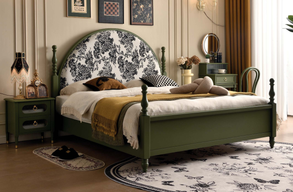 Imported solid wood bed from China