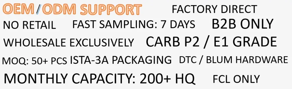 OEM/ODM Factory Direct Furniture Wholesale Services, B2B Bulk Supply with Low MOQ & Fast Sampling