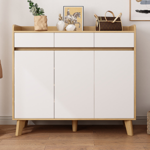 Three-door Shoe Cabinet X12 - 1.2m Nordic Style Large-Capacity Shoe Storage Cabinet